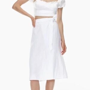 NWT Aritzia Wilfred Outlander Linen Skirt
